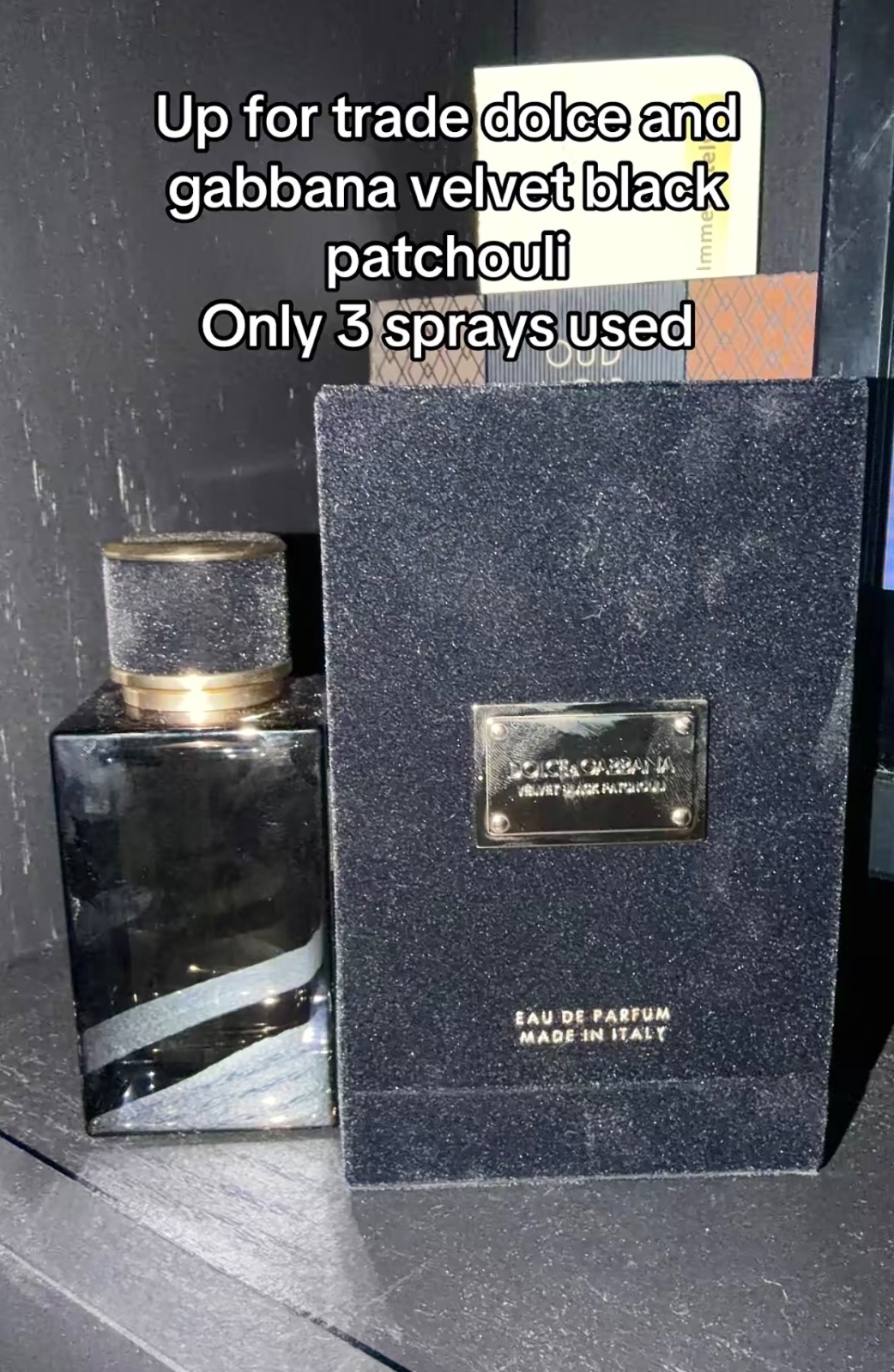 Dolce & gabbana Velvet black patchouli — photo from the seller